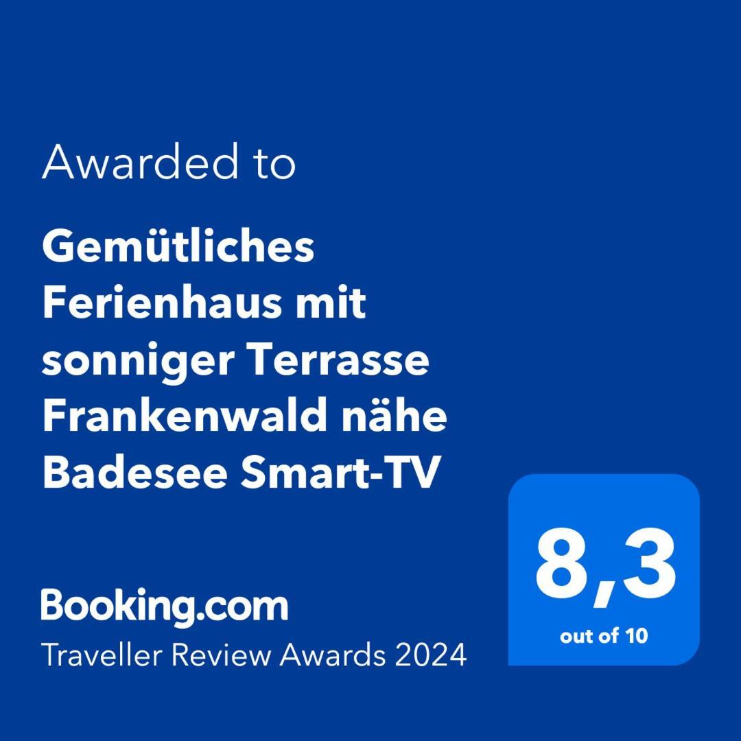 Gemuetliches Ferienhaus Mit Sonniger Terrasse Frankenwald Naehe Badesee Smart-Tv Lichtenberg  외부 사진